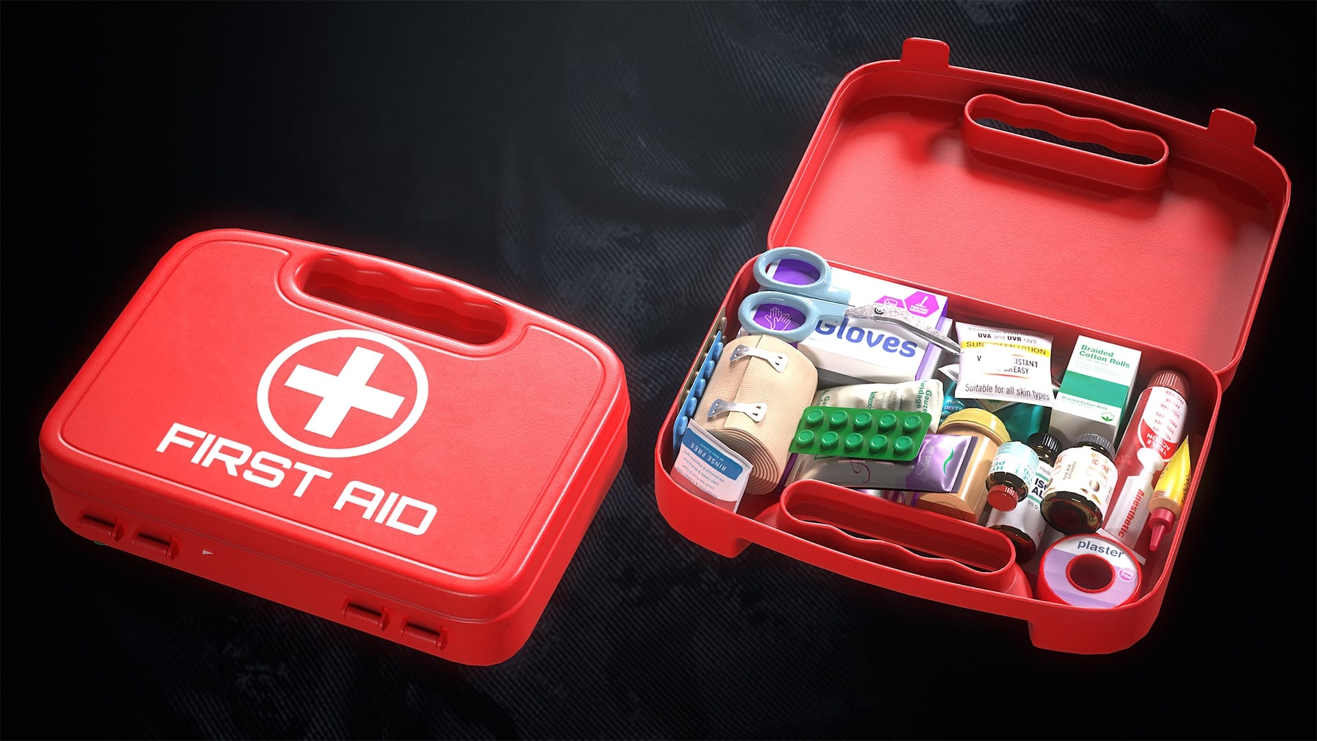safari emergency tools: first aid kit